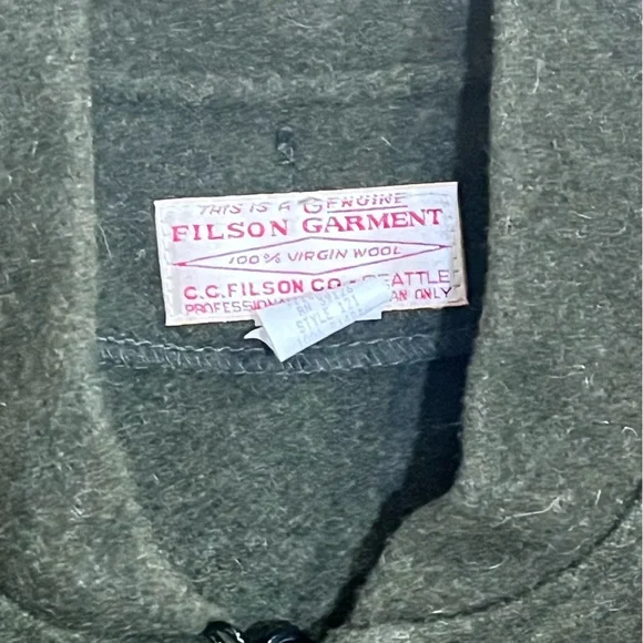 Filson Wool Vest Liner in Forest Green - Picture 6 of 10